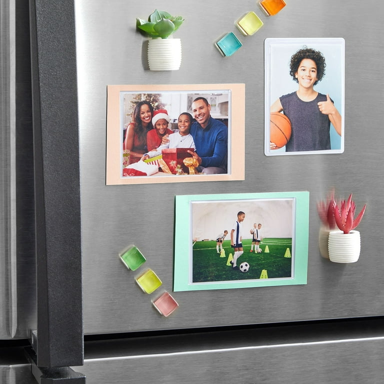 Juvale 15 Pack 4x6 Black Magnetic Picture Frames For Refrigerator