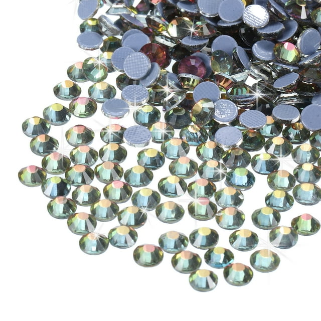 Unique Bargains 1440 Pcs Hotfix Rhinestones Flatback Crystal Glass Gems for Craft Clothes DIY Decoration(SS20 4.8mm,Colorful)