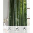 thumbnail image 6 of Green Plants Sheer Curtains 39 Inch Length 2 Panels Set for Living Room/Bedroom, Forest Natural Landscape Botanical Kitchen Curtains Grommet Semi-Sheer Curtains Drapes Window Treatments 27.5"x39"x2, 6 of 7