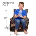thumbnail image 2 of Posh Creations Structured Comfy Bean Bag Chair, Pasadena Chair, Nylon - Camo Green, 2 of 5