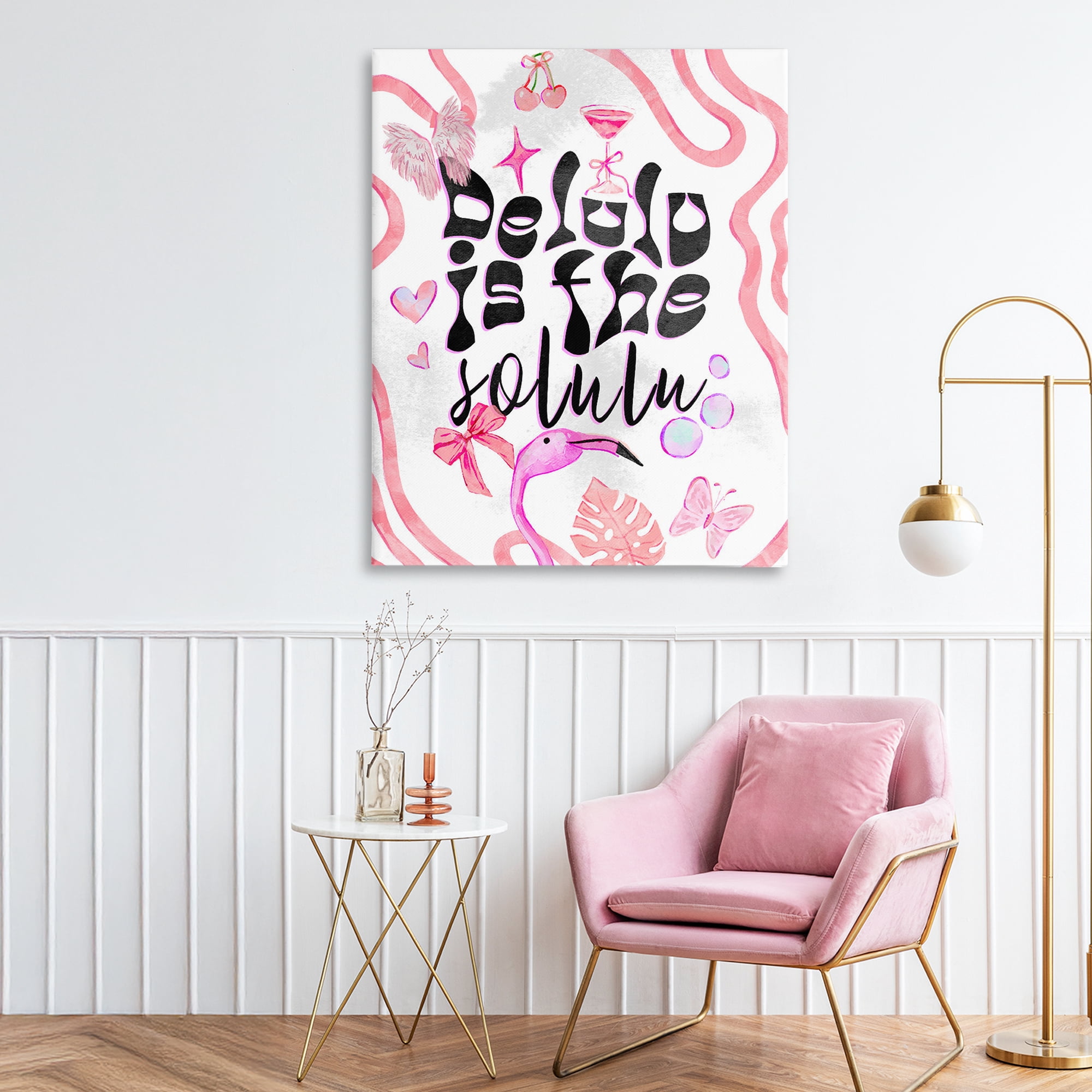 Stupell Industries Delulu Is The Solulu Canvas Wall Art, design by Ziwei Li