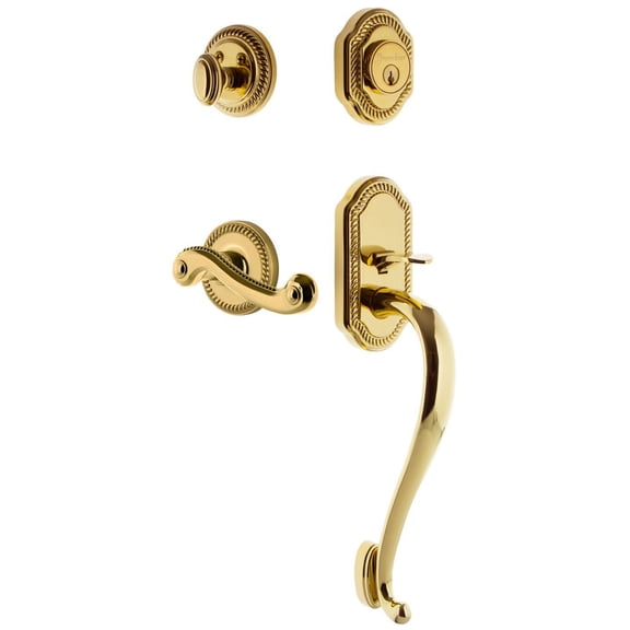 Grandeur Newnew_Eset_234_Sg_Rh Newport Solid Brass Rose Right Handed Keyed Entry Single
