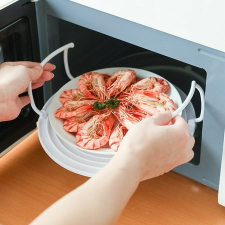 

Washranp Microwave Tray Multi-layer Stacked Anti-deformed Easy to Clean Cooking PP Foldable Design Steam Holder Home Supplies