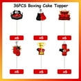 thumbnail image 7 of Boxing Cake Topper Decorations 36PCS Boxing Red Happy Birthday Cake Topper Boxing Wrestling Party Supplies for Gloves Sports Boxing Party Fight Wrestler Baby Shower 1st 2nd 3rd Birthday, 7 of 7