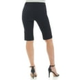 thumbnail image 3 of Rekkuna Women's Pull-On Modern Slim Fit Stretchy Comfort Short with 12" inseam (18, Black), 3 of 5