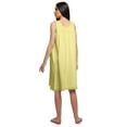 thumbnail image 4 of Moomaya Cotton A-Line Sleepwear For Ladies Round Neck Button Placket Nightdress, 4 of 6