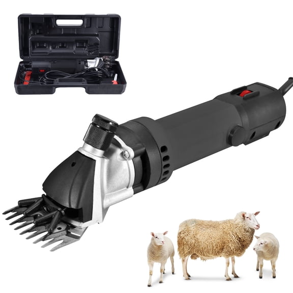 Eurhowing 450W Electric Sheep Shears, 6-Speed Adjustable Professional Livestock Clippers, Animal Grooming Kit for Alpacas & Thick Coat