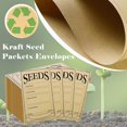 thumbnail image 4 of wqlpp-100 Seed Envelopes, Brown Seed Saving Envelopes, 3.2 x 4.7 Inch Seed Packets for Flower, Vegetable and Fruit Seed Collection and Saving, Kraft Bag Seed Small Envelopes, 4 of 4
