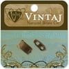 Vintaj Metal Clasp-Bracelet Foldover 13mmX6.5mm 2/Pkg, Pk 3, Vintaj