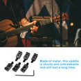 thumbnail image 4 of 6X Pont en Métal Remplacé Partie Bouton Électrique Solidité Pont Professionnel Pas de Rupture Guitare Inoxydable Fournit une Exécution Fine Poids Léger, 4 of 6