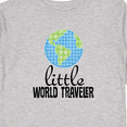 thumbnail image 4 of Inktastic Little World Traveler Boys or Girls Long Sleeve Toddler T-Shirt, 4 of 5