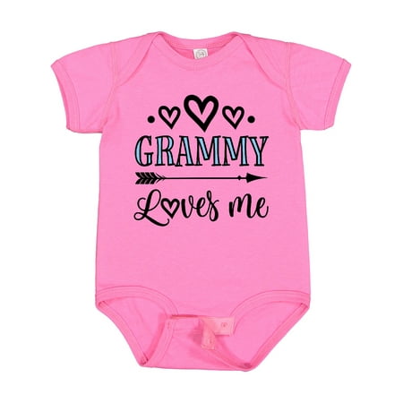 

Inktastic My Grammy Loves Me Grandchild Gift Baby Girl Bodysuit