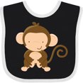 thumbnail image 3 of Inktastic Happy Monkey Boys or Girls Baby Bib, 3 of 4