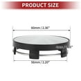 thumbnail image 4 of Unique Bargains 60mm 2.36" Silver Tone Black Wheel Hub Center Caps Wheel Hub Caps Cover Protectors, 4 of 7