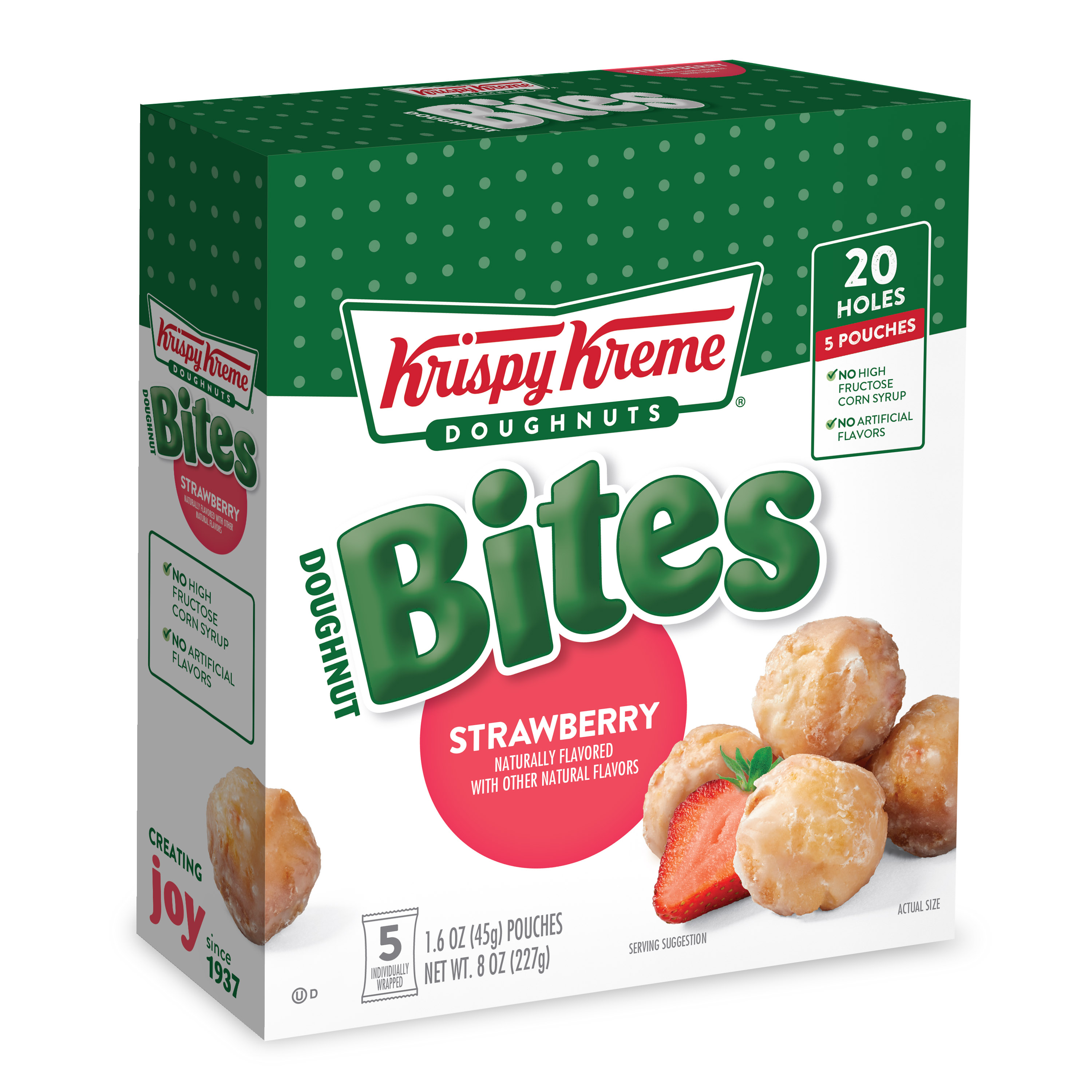 Krispy Kreme Doughnut Bites Strawberry, 1.6 Oz, 5 Count - image 3 of 7