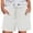 White, variant on CHGBMOK Womens Trendy Solid Casual Shorts Drawstring Elastic Waist Shorts Summer Comfy Loose Shorts with Pockets