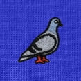 thumbnail image 2 of Dalix Pigeon Embroidered Cotton Tee Lightweight Jersey Mens in Royal Blue S Small, 2 of 5