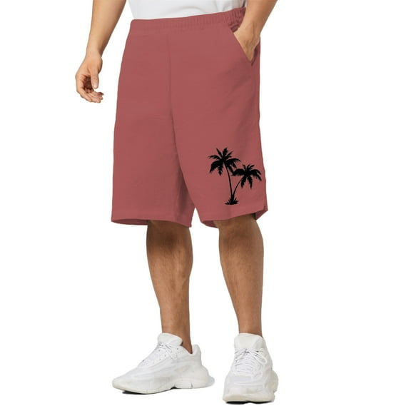 CONZONE Mens Board Shorts Elastic Waist Summer Shorts for Men Hawaii Graphic Y2K Lightweight Loose Fit Vacation Beach Shorts With Pockets