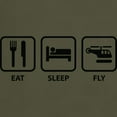 thumbnail image 3 of CafePress - Eat Sleep Fly Dark T Shirt - Men's Classic Graphic Cotton T-Shirt, 3 of 4