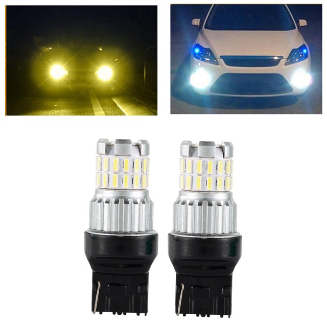Reemplazo de Bombillas de luces de freno estroboscópica intermitente Macarena 7443 Blanco