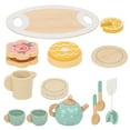 thumbnail image 3 of 1 Set Wooden Tea Set Toy Toddler Tea Set Plaything Children Tea Party Toy, 3 of 8