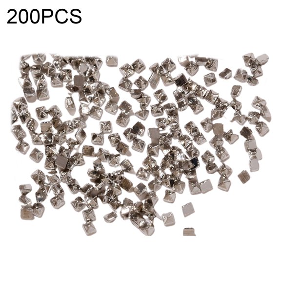 UDIYO 200Pcs/Set Nail Rivet Glitter 3D Effect Non-Fading Metal Rivet Art Decoration Street Punk Charm for Manicure