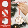 thumbnail image 4 of KLL Autumn Maple Leaf with Hedgehog Pattern Acrylic Christmas Ornaments,1 PCS Xmas Tree Decor with Ribbon 3" Christmas Décor Christmas Pendant for Hanging on Tree & Party Favors-Round Shape, 4 of 7