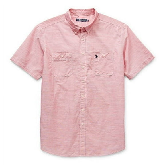 Us Polo Assn. Big and Tall Mens Classic Fit Short Sleeve Button-Down Shirt