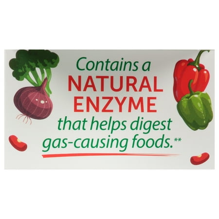Beano Digestive Enzyme, Gas Prevention & Digestive Enzyme Supplement, 30 Count