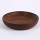 thumbnail image 5 of Bandeja de madera natural de 11 x 11 x 2 cm, redonda, para servir comida, té, café, pan, fruta o aperitivos (marrón), 5 of 7