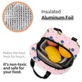 thumbnail image 6 of Pink Blueberry Lunch Bag Thick Aluminum Foil Lunch Tote for Women Office Picnic Gift, 6 of 7