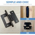 thumbnail image 3 of 10pcs Kitchen Cabinet Door Hinges Iron Cupboard Hinges Furniture Accessories, 3 of 7