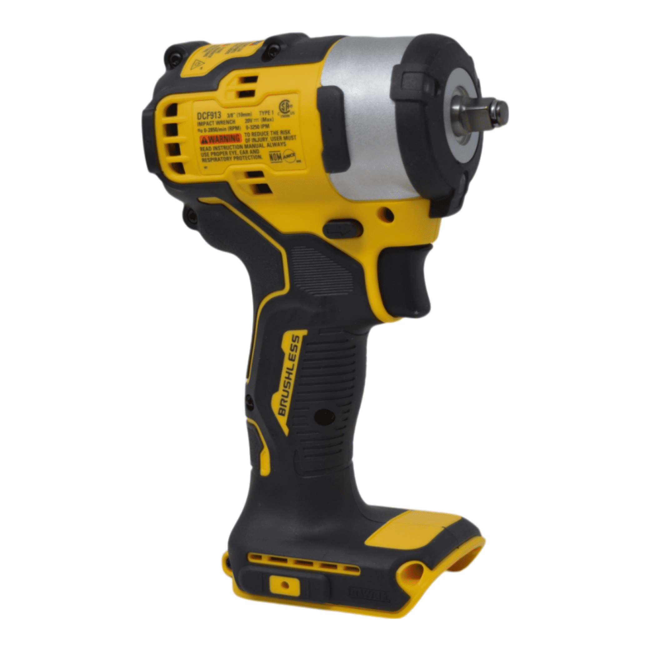 DEWALT 20V MAX 3/8 in Cordless Impact Wrench Kit with Hog Ring Anvil (DCF913P2) – 250 ft-lbs Fastening, 400 ft-lbs Breakaway, (2) 5.0Ah Batteries