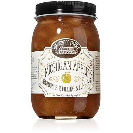 Old Fashioned Apple Pie - Brownwood Farms Michigan Apple Premium Pie Filling & Topping (18 ounce)