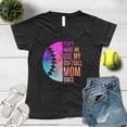 thumbnail image 2 of NanyCrafts' Don't Make me Use my Softball Mom Voice Ladies Modern Fit V-Neck Shirt, 2 of 2