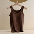 thumbnail image 2 of Lindreshi Camisole Tops for Women Built in Bra Ladies Camisole With Chest Pad No Steel Rings Bottom Underwear Solid Color T-Shirt, 2 of 6