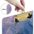 thumbnail image 3 of FMSHPON Gray Marble Purple Ink Modern Fluid Art Clipboard Hardboard Wood Nursing Clip Board and Pull for Standard A4 Letter 13x9 inches, 3 of 7