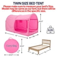 thumbnail image 2 of Tienda de Cama LEEDOR Dream Tents Dosel Refugio Cabaña Rosa para Cama Individual, 2 of 8