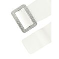 thumbnail image 2 of INSPIRE CHIC Women's Thick Waist Belt Elastic Rhinestone Buckle Wide Belt 70-80cm/27.56-31.50" White, 2 of 4
