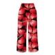 thumbnail image 3 of Gibobby pantalones de vestir mujer Pantalones de pierna ancha con estampado para mujer Pantalones palazzo de pierna ancha con cintura alta elástica (Rojo, M), 3 of 4