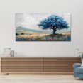 thumbnail image 6 of WFSposterLarge Farmhouse Wall Decor For Living Room Frame Wall Art For Bedroom Office Decoration Field Scenery Wall Painting Blue Trees Artwork canva Pictures Modern Aesthetics Home Decor, 6 of 7