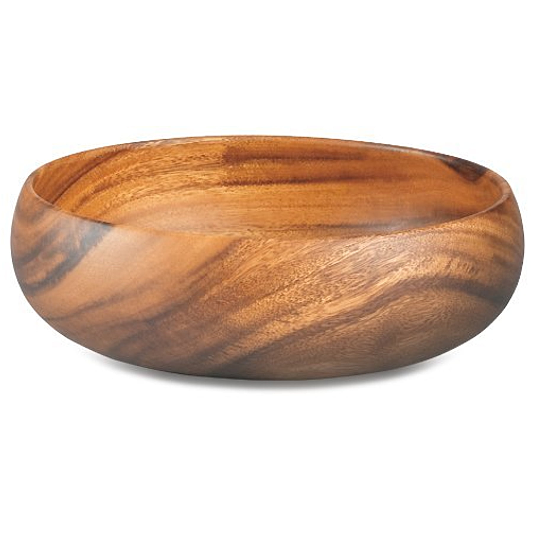 Acacia Wood 3" x 10" Round Bowl