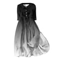 thumbnail image 3 of WILLBEST Robes pour Femmes Chemise Décontractée Ample à Manches Longues Imprimée avec Robe à Nouer 2, 3 of 3