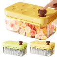 thumbnail image 4 of Shoreew Ice Cube Tray with Lid And Bin Large Capacity Ice Cube Mold for Freezer Stackable BPA Free Easy Release Ice Maker for Chilling Drinks Coffee Juice Cocktai, 4 of 7