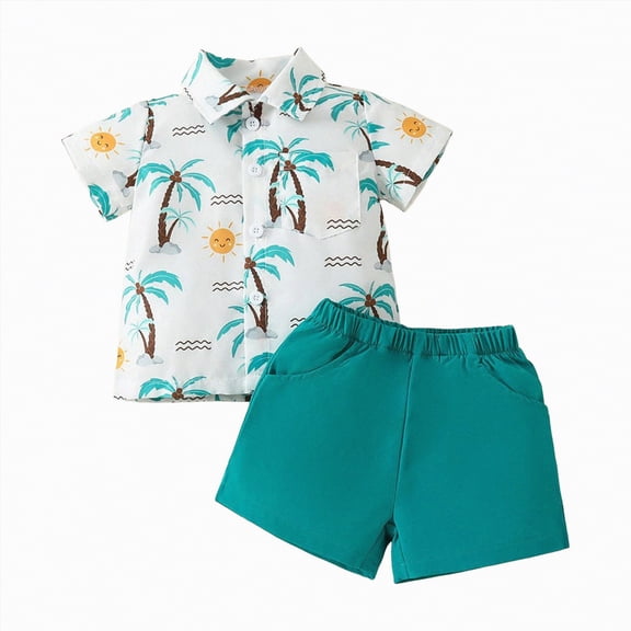 Baby Boy's Clothing Kids Boys Sports Shorts Sets Children's Spring Summer Elastic Printed Short-sleeved Running Suit 18-24 Months 2t 3t 4t 5t 6t Tops T-Shirt Pants Vest Tank Tops Shorts 2-Piece