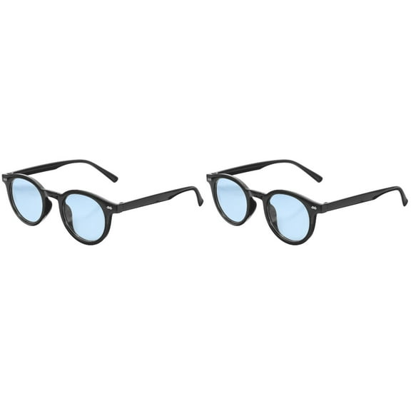 HOMEMAXS 2pcs Outdoor Sunglasses Sun Glasses Summer Eyewear Fashionable Round Sunglasses