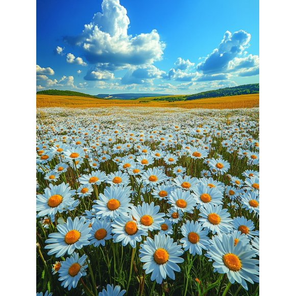Qisvanset 12x16 Inch 2D Flat Framed Canvas Art, Vintage Country Landscape Minimalist Antique Living Room Home Wall Decor