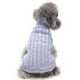 thumbnail image 2 of Greeniant Suéter de Navidad para mascotas, suéter de punto cálido de Color sólido, ropa de otoño e invierno Ropa para mascotas Gris XS, 2 of 6