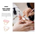 thumbnail image 4 of Miangastore 2pcs Resin Nail Art Ring Palettes Shell Cloud Finger Ring Plate Mixing Palettes, 4 of 9