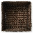 thumbnail image 6 of Set of 2 Hyacinth Storage Cubes, 12x12 Wicker Basket Bins for Shelves, Espresso, 6 of 7